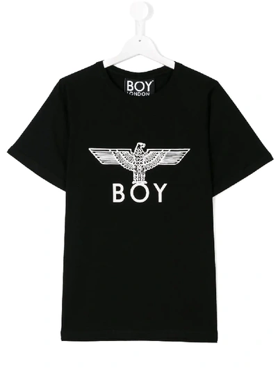 Shop Boy London Central Logo T-shirt In Black