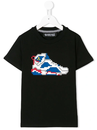 Shop Mostly Heard Rarely Seen 8-bit Pixelated Sneaker-print T-shirt In Black