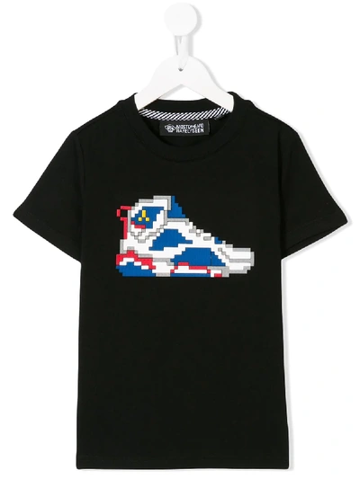 Mostly Heard Rarely Seen 8-bit Pixelated Sneaker-print T-shirt In Black
