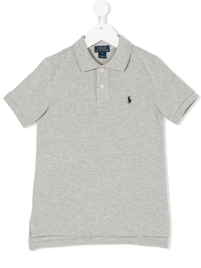 Shop Ralph Lauren Classic Polo Shirt In Grey