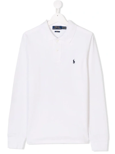 Shop Ralph Lauren Teen Classic Polo Shirt In White