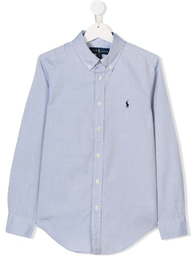 Polo Ralph Lauren Teen Classic Oxford Shirt In Blue