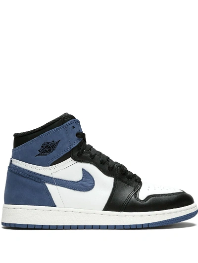 Shop Jordan Air  1 Retro High Og Bg "blue Moon" Sneakers In White
