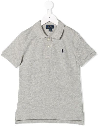 Shop Ralph Lauren Polo Shirt In Grey