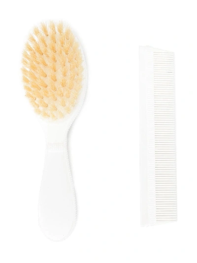 Shop Tartine Et Chocolat Hair Brush And Comb In White