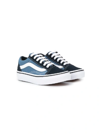 Vans Kids' Flat Lace-up Sneakers In Blue | ModeSens