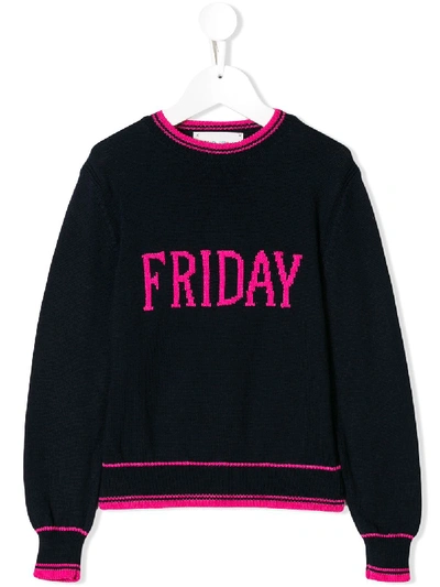 Shop Alberta Ferretti Friday Sweater In Blue