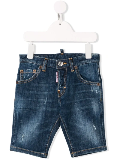 Shop Dsquared2 Slim-fit Denim Shorts In Blue