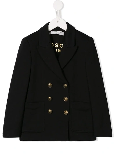 Shop Philosophy Di Lorenzo Serafini Double-breasted Blazer In Black