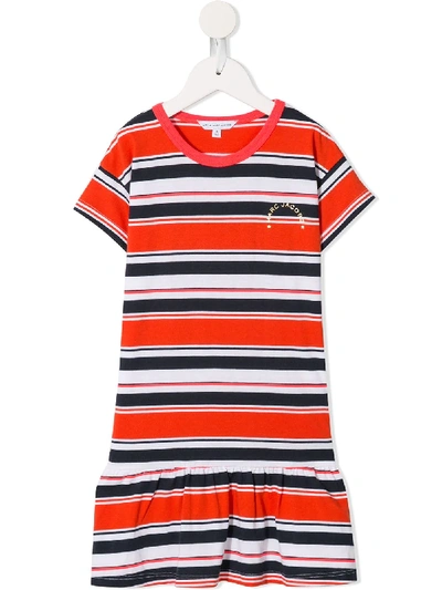 Marc Jacobs Striped Logo T-shirt In White