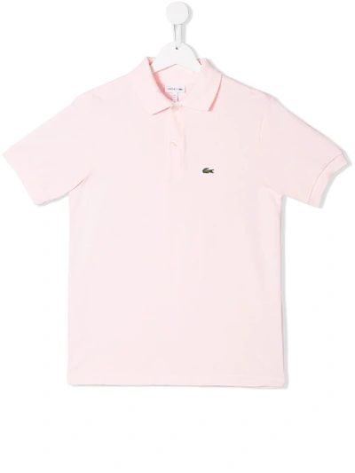 Shop Lacoste Logo Polo T-shirt In Pink
