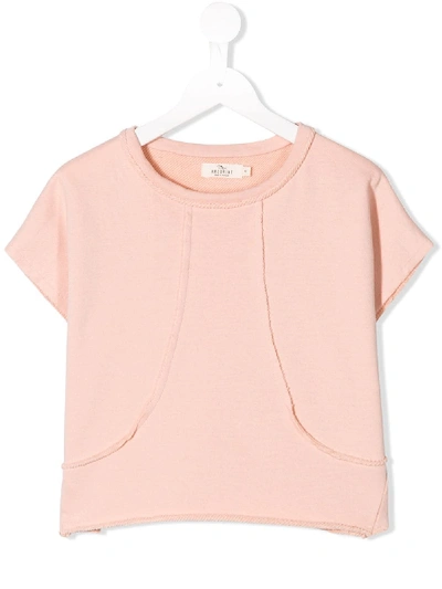 Shop Andorine Shortsleeved Sweatshirt In Pink