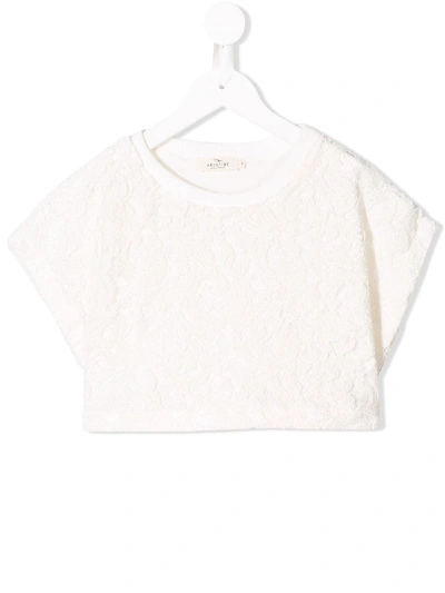 Shop Andorine Lace T-shirt In White