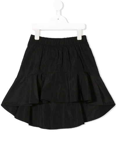 Shop Andorine Ruffled Skirt In Black