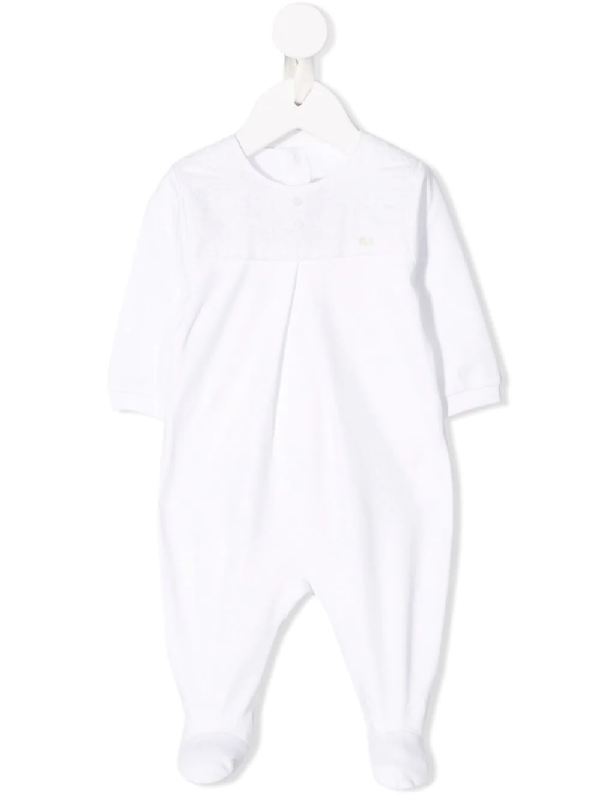 Baby Dior Babies' Quilted Pyjama Body In White | ModeSens
