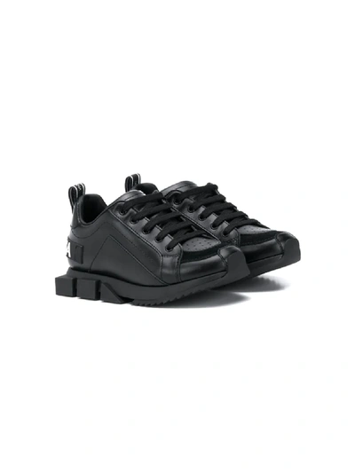 Shop Dolce & Gabbana Chunky Soles Sneakers In Black