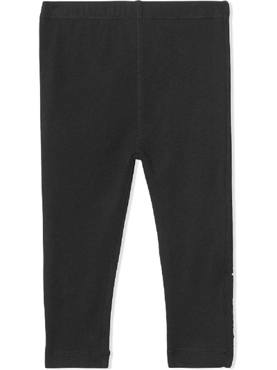 Shop Burberry Jersey Leggings In Black