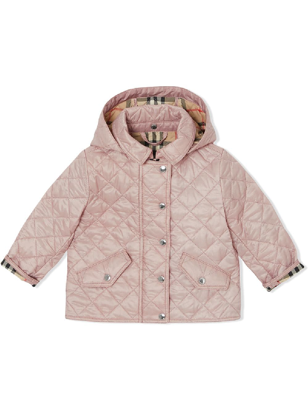 burberry baby girl quilted jacket