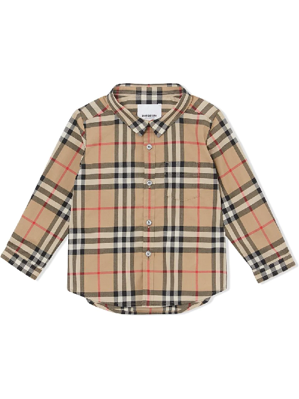 burberry check flannel shirt