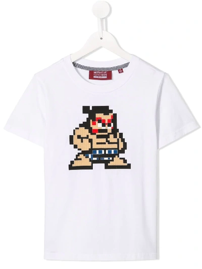 Shop Mostly Heard Rarely Seen 8-bit Tiny Sumo T-shirt In White