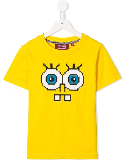 Shop Mostly Heard Rarely Seen 8-bit Tiny Snaggle Teeth T-shirt In Yellow