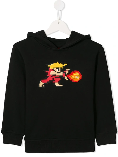 Shop Mostly Heard Rarely Seen 8-bit Tiny Red Warrior Hoodie In Black