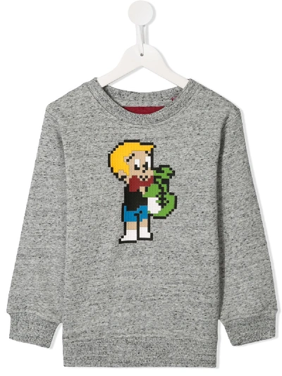 Shop Mostly Heard Rarely Seen 8-bit Richie Crew Neck Sweatshirt In Grey