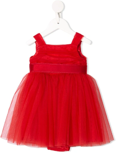 Shop Dolce & Gabbana Tulle Party Dress In Red