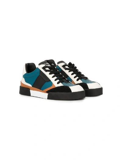 Shop Dolce & Gabbana Colour-block Sneakers In Blue