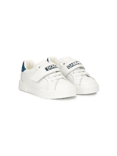 Shop Dolce & Gabbana Lace-up Sneakers In White