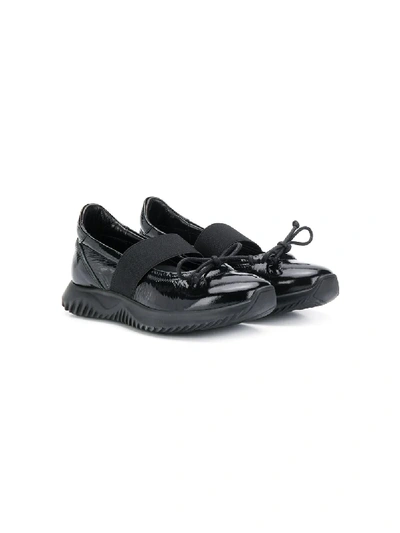 Shop Andrea Montelpare Teen Sporty Ballerinas In Black