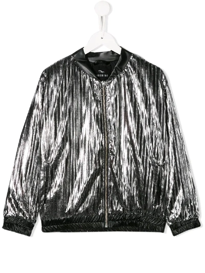 Shop Andorine Metallic Bomber Jacket