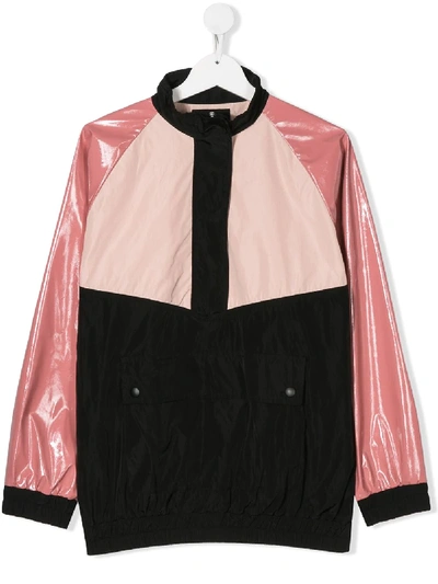 Shop Andorine Teen Colour Block Jacket In Pink