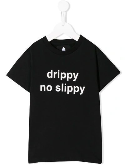 Shop Duo Slogan Print T-shirt In Black
