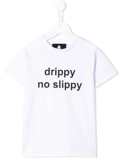 Shop Duo Slogan Print T-shirt In White