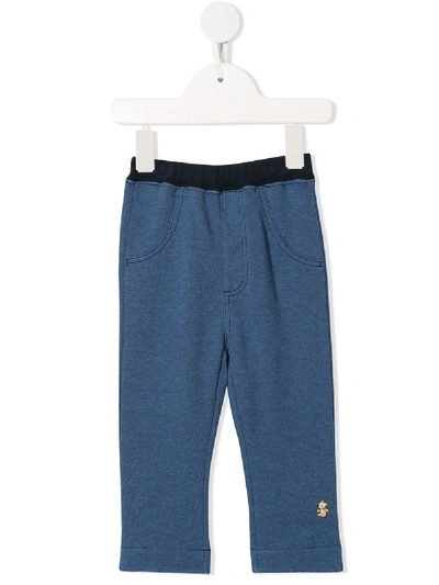 Shop Familiar Logo Patch Leggings In Blue