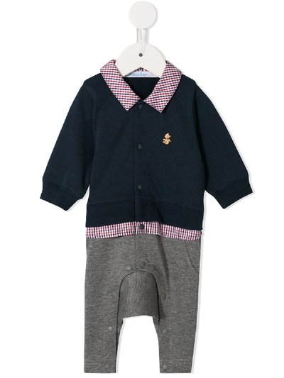 Shop Familiar Shirt Trouser Babygrow Set In Blue