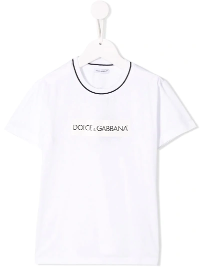 Shop Dolce & Gabbana Logo Print T-shirt In White