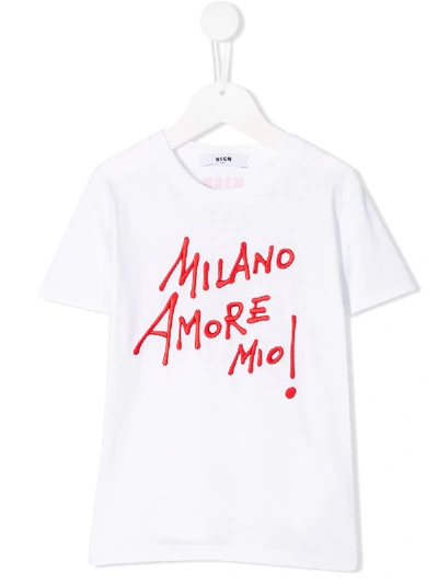 MILANO AMORE标语T恤