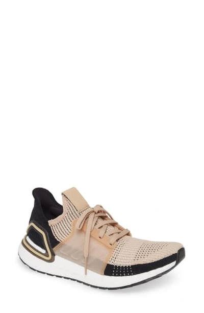 Shop Adidas Originals Ultraboost 19 Running Shoe In Pale Nude/ Linen/ Core Black