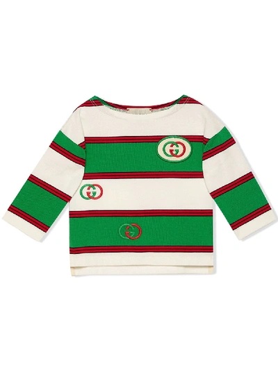 Shop Gucci Rugby T-shirt In White