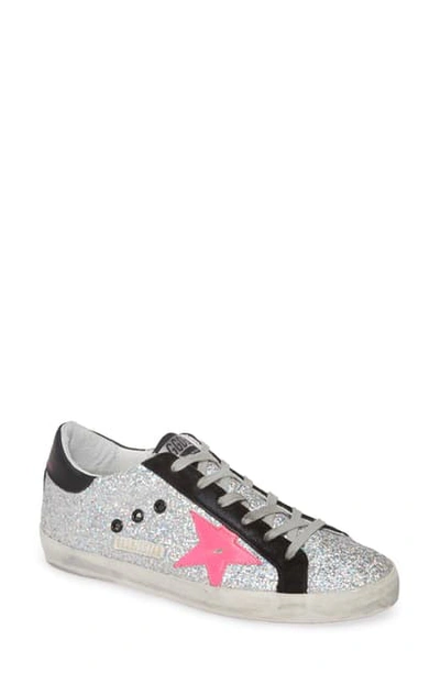 Shop Golden Goose Superstar Glitter Sneaker In Rainbow Glitter/ Pink