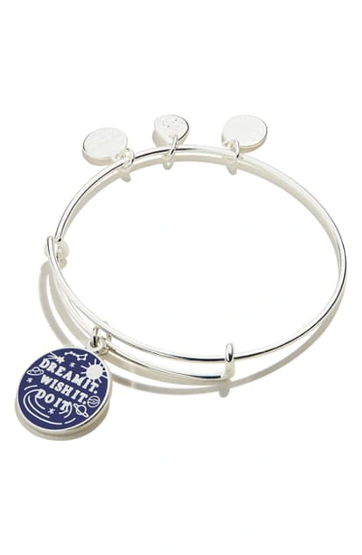 Shop Alex And Ani Charity By Design Dream It Wish It Do It Adjustable Wire Bangle In Shiny Silver