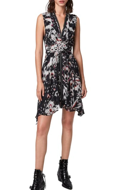 Shop Allsaints Jayda Wing Dress In Black