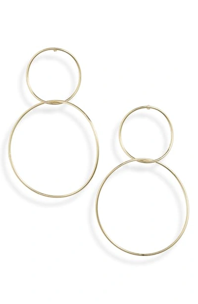 Shop Jules Smith Double Wide Hoop Earrings In Gold