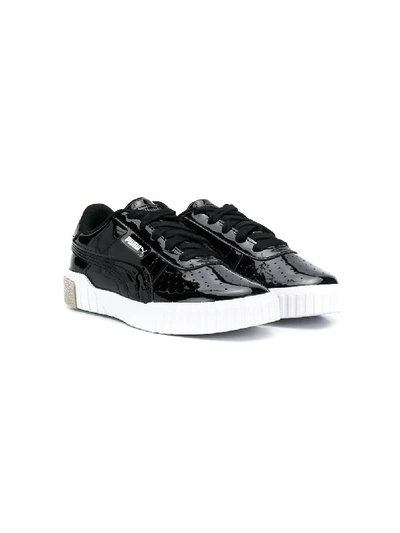 Shop Puma Lace Up Sneakers In Black