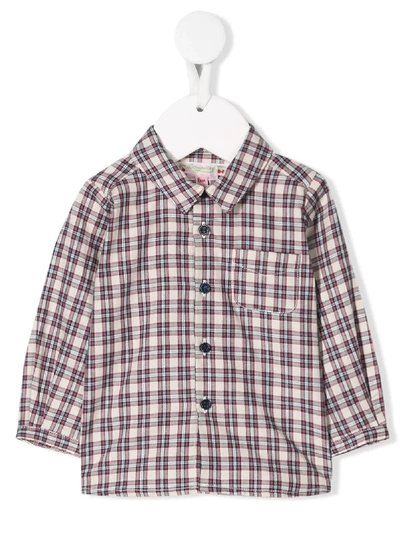 Shop Bonpoint Check Shirt In Blue