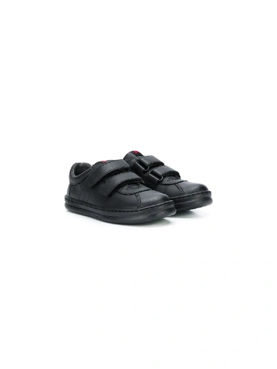 Shop Camper Runner Touch-strap Sneakers In Black
