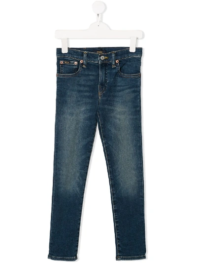 Polo Ralph Lauren Stonewashed Jeans In Blue