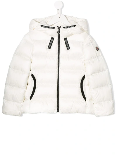 Shop Moncler Hooded Padded Jacket In White